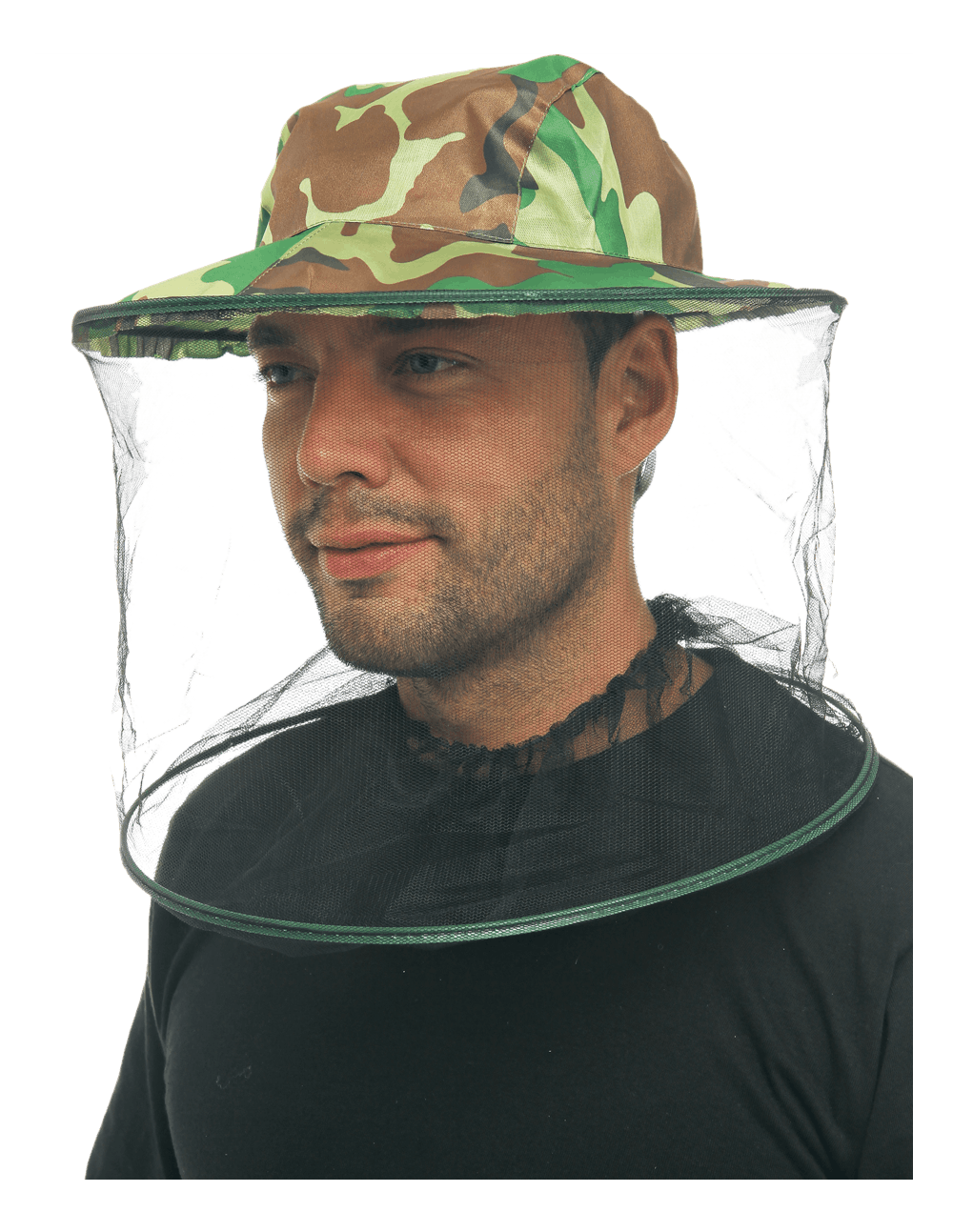 Шляпа с накомарником КМФ зеленый