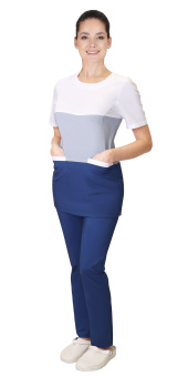 картинка Костюм медицинский РИАНА женский цв. синий с серым от магазина ПРОФИ+