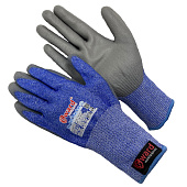 Перчатки противопорезные 5-го класса GWARD No-Cut Markus с полиуретаном цв. синий