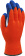 картинка Перчатки акриловые с латексным покрытием цв. оранжевый с темно синим от магазина ПРОФИ+