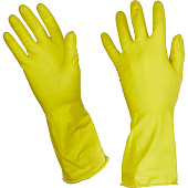 Перчатки латексные ХОЗЯЙСТВЕННЫЕ 0,36 мм цв. желтый