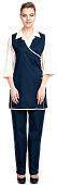 Униформа ОПЗ облегчённая БЛЕСК женская цв. темно-синий с бежевым