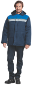 Куртка ОПЗ зимняя ЕВРОТЕЛОГРЕЙКА мужская цв. темно-синий с васильком