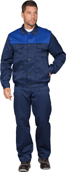 картинка Костюм ОПЗ летний МАСТЕР мужской цв. темно-синий с васильковым от магазина ПРОФИ+
