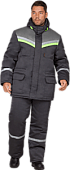 Куртка ОПЗ зимняя ВЬЮГА мужская цв. серый