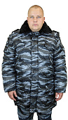 Куртка для охраны зимняя АЛЯСКА мужская цв.КМФ серый камыш