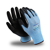 Перчатки сапфировые СТИЛКАТ ПУ 3 (HРP-106) Sapphire® Technology цв. синий с черным