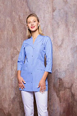 Блуза медицинская DS™ ГЕММА женская цв.серо-голубой