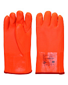 Перчатки морозостойкие SAFEPROTECT ВИНТЕРЛЕ МБС с ПВХ покрытием цв. оранжевый