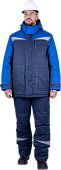 Костюм ОПЗ зимний КМ-10 ЛЮКС мужской цв. синий с васильковым IV и особый климатический пояс